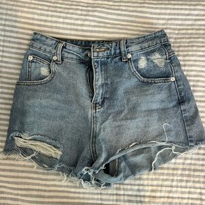 Denim Distressed Women's Shorts